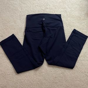 Lululemon navy leggings. 7/8 length